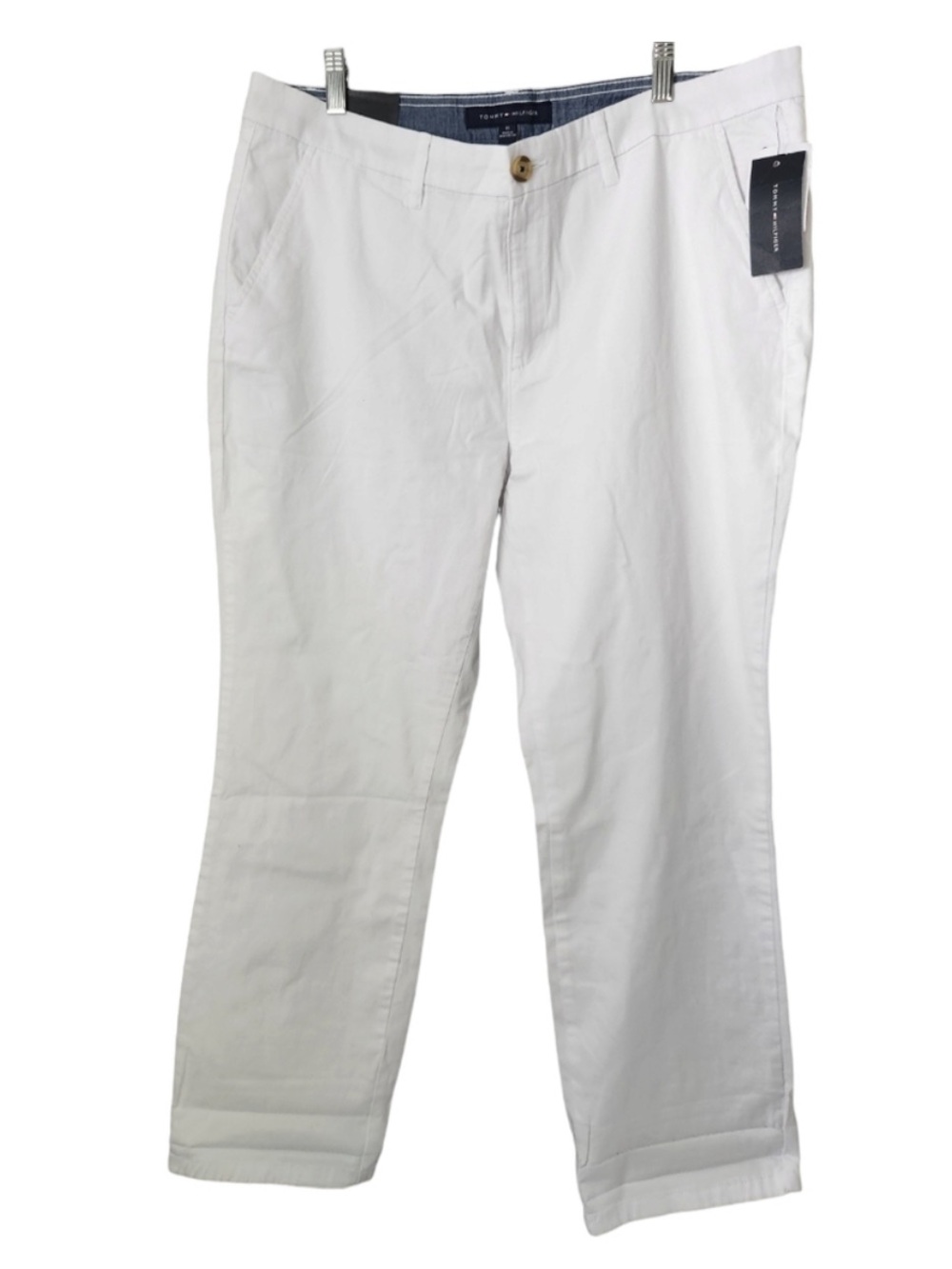Tommy Hilfiger nwt size 16w white hampton stretch slim chino pants